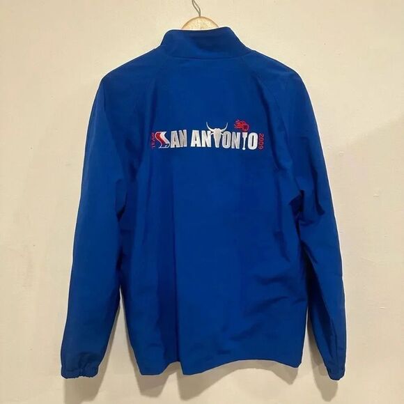 New Balance 2009 Fire San Antonio Blue Windbreaker Jacket Full Zip Adult Small - Picture 4 of 5